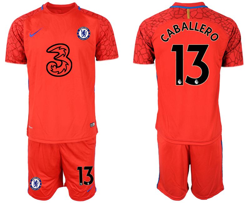 Men 2020-2021 club Chelsea red goalkeeper #13 Soccer Jerseys1